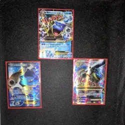 Pokemon TCG Blastoise EX & M Blastoise EX Holo 3-Card Lot English - Image 2
