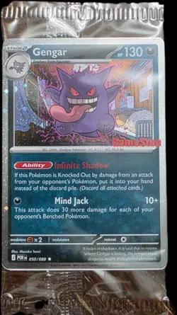 Pokemon TCG Gengar Promo Card POR 050/088 GAMESTOP STAMP Factory Sealed - Image 1
