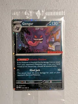 Pokemon TCG Gengar Promo Card POR 050/088 GAMESTOP STAMP Factory Sealed - Image 4