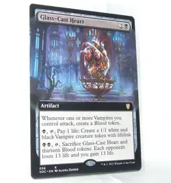 Glass-Cast Heart Innistrad Crimson Vow Commander Borderless Rare MTG 56 - Image 1