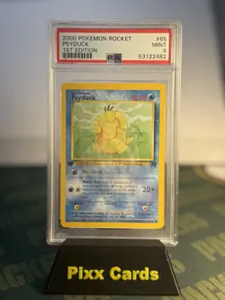 2000 Pokemon Rocket Psyduck 1st Edition PSA 9- Please See Description - Image 1