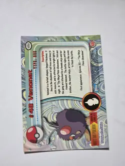 Venonat #48 - 1999 Topps Pokemon TV Animation Edition~ Foil - Image 2