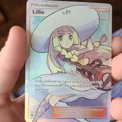 Pokemon Lillie Ultra Rare Full Art Holo Trainer 147/149 SM Base Set Mizutani - Image 1