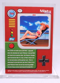 Pokemon Topps TV3 Misty Series 1 TV Animation Blue Logo Non-Holo - Image 2