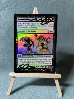 1x Nezumi Shortfang - LP Foil - ARTIST SIGNED - Champions of Kamigawa - MTG CARD - Image 1