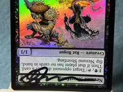 1x Nezumi Shortfang - LP Foil - ARTIST SIGNED - Champions of Kamigawa - MTG CARD - Image 3