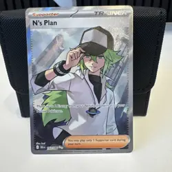 Pokemon TCG: N's Plan 163/086 Black Bolt Full Art Trainer - Image 1