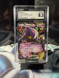 Pokemon CGC 8.5 Gengar EX 34/119 - XY Phantom Forces NM/Mint+ - Image 1