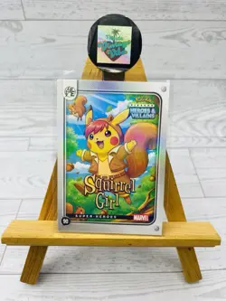 Pikachu as Squirrel Girl Heroes & Villains Flash Edition Non-Pokemon Fan Art - Image 1