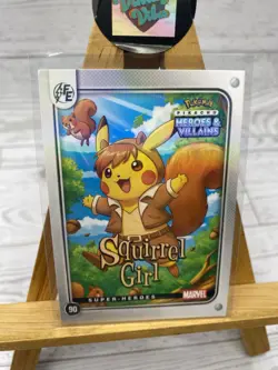 Pikachu as Squirrel Girl Heroes & Villains Flash Edition Non-Pokemon Fan Art - Image 2