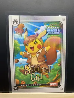 Pikachu as Squirrel Girl Heroes & Villains Flash Edition Non-Pokemon Fan Art - Image 4