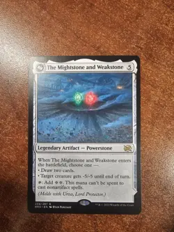 MTG The Mightstone and Weakstone Urza Planeswalker Bottom - The Brothers' War - Image 1