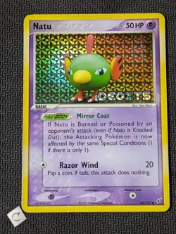 Natu 66/107 - ex Deoxys Stamped Reverse Holo Pokemon TCG MP Yuka Morii - Image 1