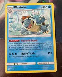Pokemon TCG Sun & Moon Team Up Blastoise Non-Holo Rare 25/181 NM - Image 1