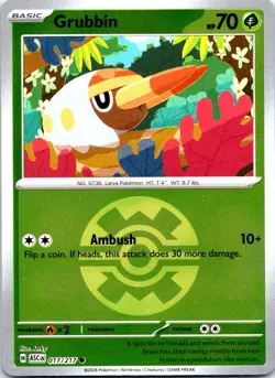 Pokemon Grubbin Quick Ball ME: Ascended Heroes ASC REVERSE HOLO 017/217 NM TCG - Image 1