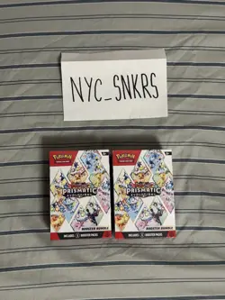 Pokemon Scarlet & Violet Prismatic Evolutions Booster Bundle Lot of 2 *SEALED* - Image 1