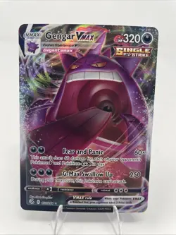 Pokemon TGC - 2021 Gengar VMAX 157/264 - Fusion Strike - Ultra Rare - NM - Image 1