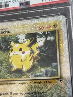 Legendary Collection Pikachu Reverse Foil 86/110 2002 Pokemon PSA 7 Low Pop. - Image 4