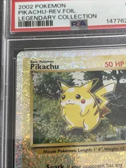 Legendary Collection Pikachu Reverse Foil 86/110 2002 Pokemon PSA 7 Low Pop. - Image 5