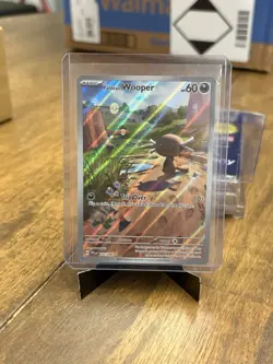 Pokemon TCG Paldean Wooper 102/094 Phantasmal Flames Full Art Rare Near Mint NM - Image 1