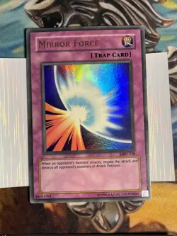 Yugioh Mirror Force MRD-138 Ultra Rare Unlimited NM LIGHT FADE OG PRINT - Image 1