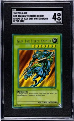 Yu-Gi-Oh! TCG Gaia The Fierce Knight Legend of Blue Eyes White Dragon LOB-EN006 - Image 1