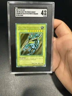 Yu-Gi-Oh! TCG Gaia The Fierce Knight Legend of Blue Eyes White Dragon LOB-EN006 - Image 4