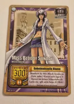 One Piece Karte SB-C14 Miss Bloody Sunday Geheimnisvolle Blume - Image 1