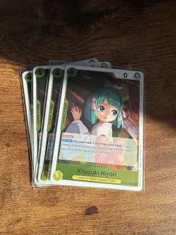 Kouzuki Hiyori Playset - OP13-104 x4 - Carrying On His Will - One Piece TCG - Image 1
