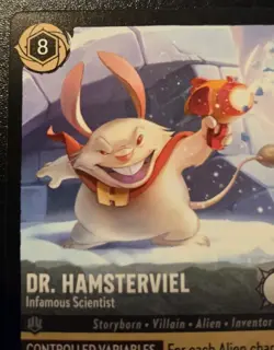 Dr. Hamsterviel - Infamous Scientist 186/204 Rare Winterspell Disney Lorcana TCG - Image 2