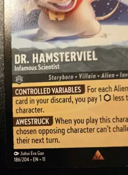 Dr. Hamsterviel - Infamous Scientist 186/204 Rare Winterspell Disney Lorcana TCG - Image 4