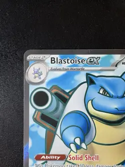 Blastoise ex 184/165 Scarlet & Violet 151 Ultra Rare Full Art Pokemon Card New - Image 2