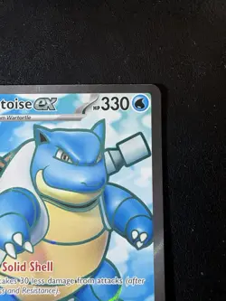 Blastoise ex 184/165 Scarlet & Violet 151 Ultra Rare Full Art Pokemon Card New - Image 3