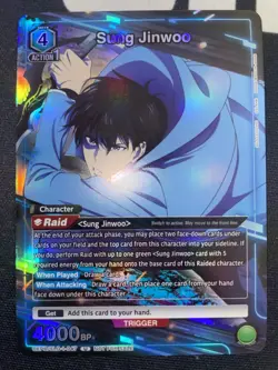 Solo Leveling Union Arena Sung Jinwoo 047 Release Event Participation Foil Card - Image 3