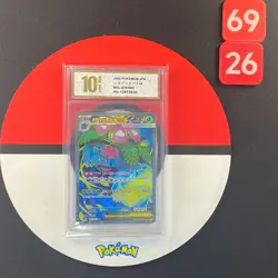 2025 Pokemon Card M1L 076/063 Mega Venusaur ex SR Scarlet & Violet Brave Grade10 - Image 1