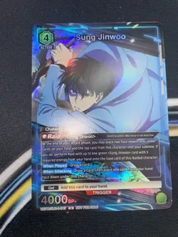 Solo Leveling Union Arena Sung Jinwoo 047 Release Event Participation Foil Card - Image 3