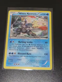 WHITE KYUREM Holo Pokemon FATES COLLIDE NM RARE Card 21/124 - Image 1