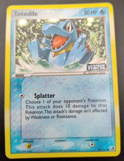 Totodile - 78/115 - Stamped Holo - Ex Unseen Forces - Pokemon Card - Image 1