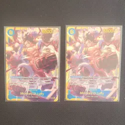 Bandai One Piece Card Game Monkey D. Luffy OP01-118 x2 Rush Character Card - Image 3