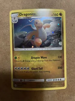 1X POKEMON CARD Dragonite 96/149 Sun & Moon 2017 HOLO RARE - Image 1