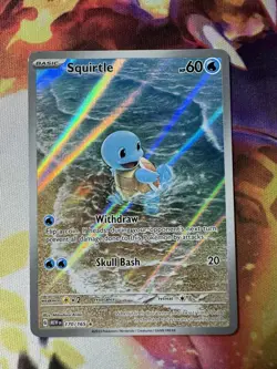 Pokemon Squirtle Illustration Rare Holo Sv: Scarlet & Violet 151 170/165 Card NM - Image 1