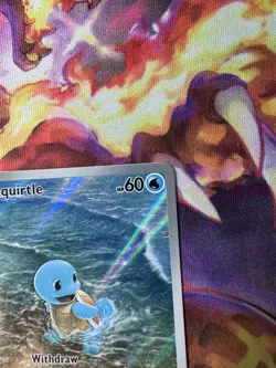 Pokemon Squirtle Illustration Rare Holo Sv: Scarlet & Violet 151 170/165 Card NM - Image 3