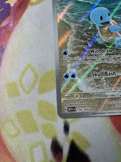 Pokemon Squirtle Illustration Rare Holo Sv: Scarlet & Violet 151 170/165 Card NM - Image 5