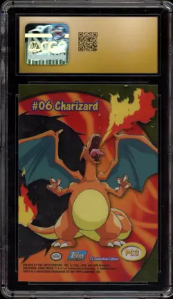 Pokemon Topps Charizard Series Clear Card #PC3 CGC 10 Pristine - Image 2