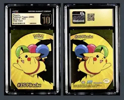 Topps Pokemon Series 2 PC1 Flying Pikachu Balloons Clear Card CGC Pristine 10 - Image 3