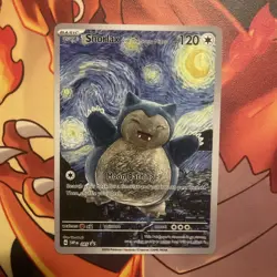 Snorlax With The Starry Night - Van Gogh X Pokemon - Custom Card - Image 2