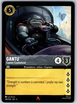 Gantu - Captain Crankyhead Azurite Sea 189/204 NM Lorcana Card - Image 1