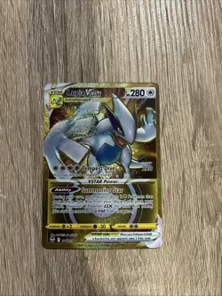 Pokemon TCG SWSH Silver Tempest Lugia VSTAR Card 211/195 Gold Secret Rare Holo - Image 2