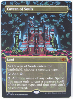 MTG Lost Caverns of Ixilan Cavern of Souls Borderless Crimped - Image 1