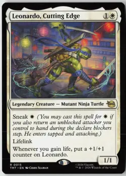 Leonardo, Cutting Edge (15) - Normal - Teenage Mutant Ninja Turtles (TMT) - NM - Image 1